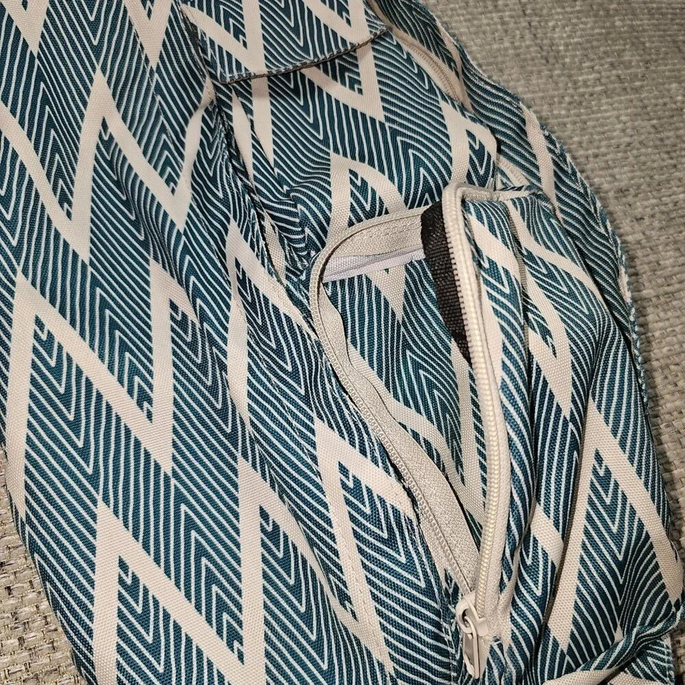 Kavu Rope Sling Shoulder Bag Zig Zag Cross Body Strap Pockets Zip Adjustable - Picture 4 of 8